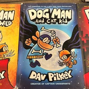 Dog man book set 3 qty kids books